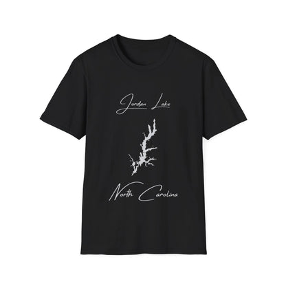 North  Carolina  Jordan  Lake  T-shirt  front  position  view  from  front  black.webp
