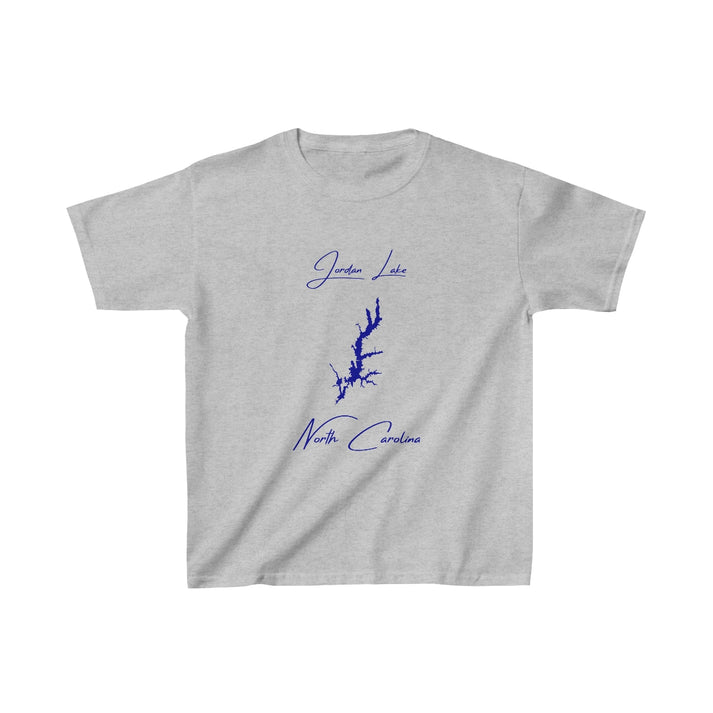 North  Carolina  Jordan  Lake  Youth  T-shirt  front  position  view  from  front  sport  grey.webp