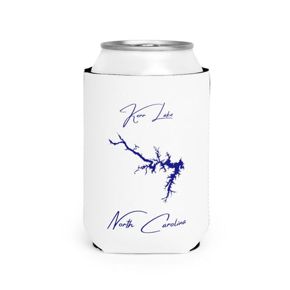 North  Carolina  Kerr  Lake  Can  Koozie  front  position  view  from  front-2  white.webp