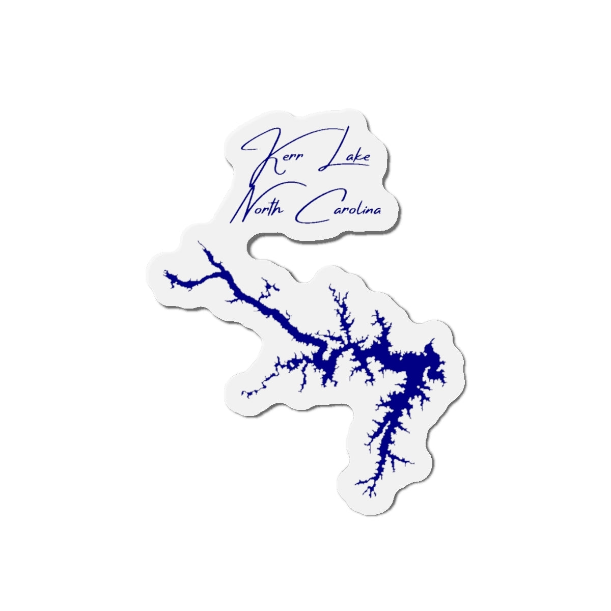 North  Carolina  Kerr  Lake  Die  Cut  Magnet  front  position  view  from  front  4  x  4.webp