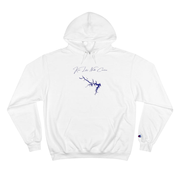 North  Carolina  Kerr  Lake  Hoodie  front  position  view  from  front  white.webp