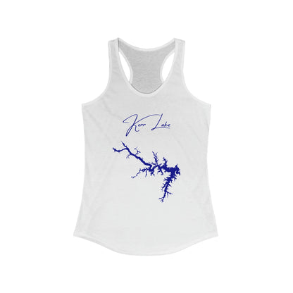 North  Carolina  Kerr  Lake  Racerback-Tank  front  position  view  from  front  solid  white.webp