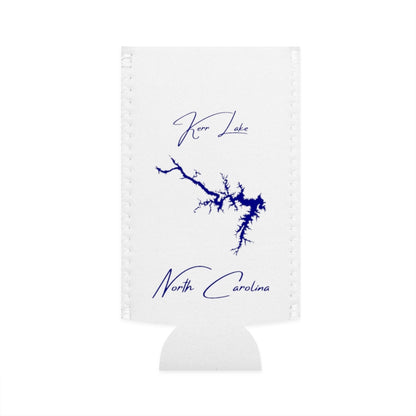 North  Carolina  Kerr  Lake  Slim  Can  Koozie  front  position  view  from  flat-front  white.webp