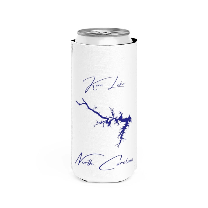 North  Carolina  Kerr  Lake  Slim  Can  Koozie  front  position  view  from  front  white.webp