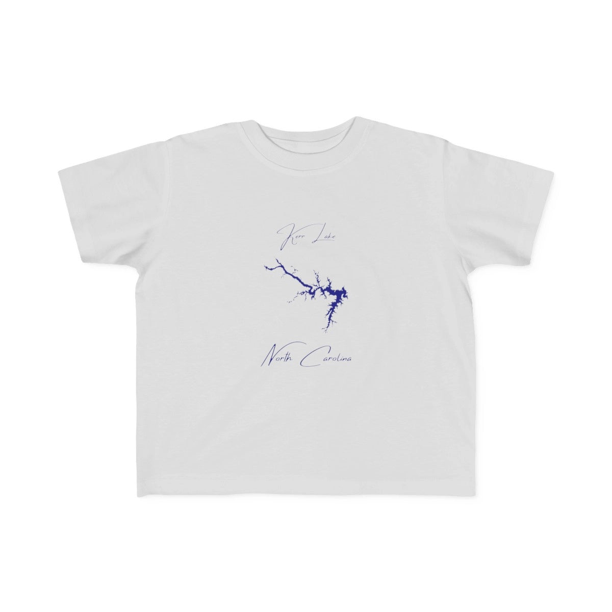 North  Carolina  Kerr  Lake  Toddler  T-shirt  front  position  view  from  front  silver.webp