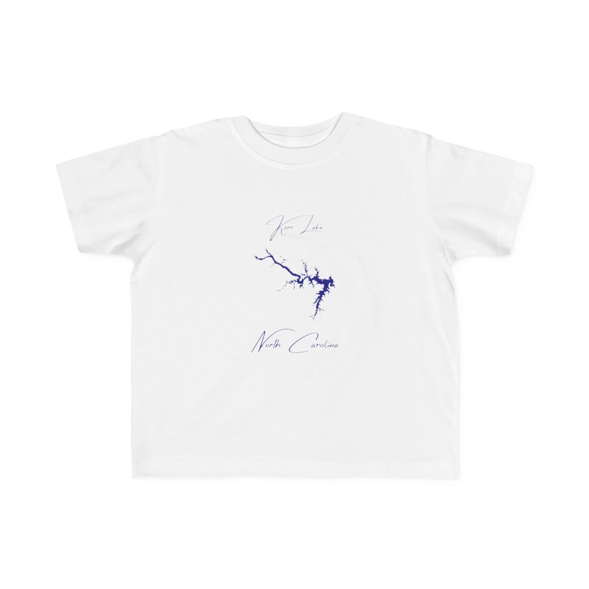 North  Carolina  Kerr  Lake  Toddler  T-shirt  front  position  view  from  front  white.webp
