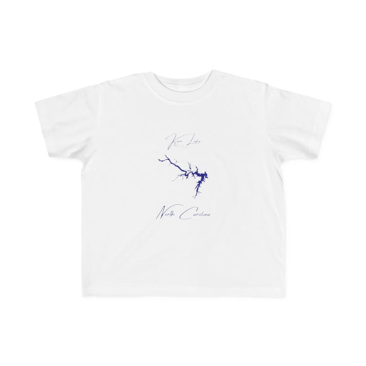 North  Carolina  Kerr  Lake  Toddler  T-shirt  front  position  view  from  front  white.webp