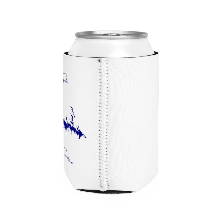 North  Carolina  Lake  Gaston  Can  Koozie  all  position  view  from  right  white.webp