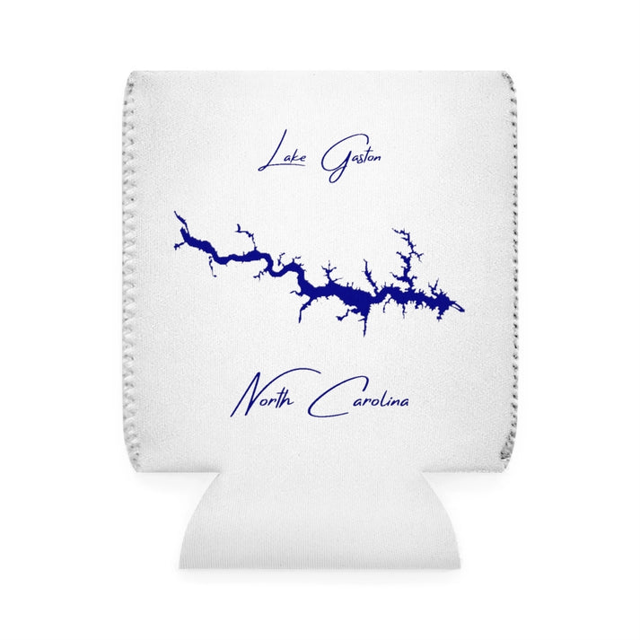 North  Carolina  Lake  Gaston  Can  Koozie  front  position  view  from  front-1  white.webp