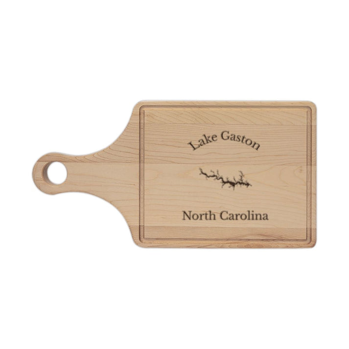 North  Carolina  Lake  Gaston  Engraved  Cutting  Board  front  position  view  from  front  maple.webp
