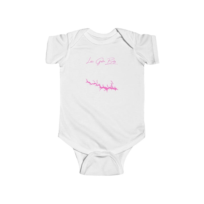 North  Carolina  Lake  Gaston  Onesie  front  position  view  from  front  white.webp