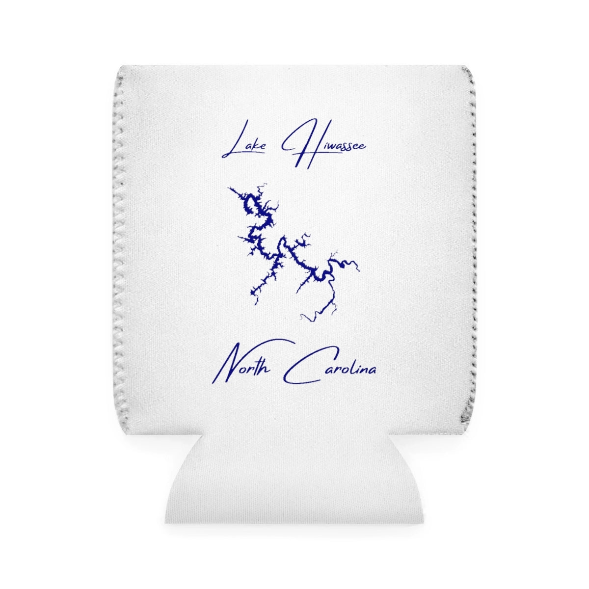 North  Carolina  Lake  Hiwassee  Can  Koozie  front  position  view  from  front-1  white.webp