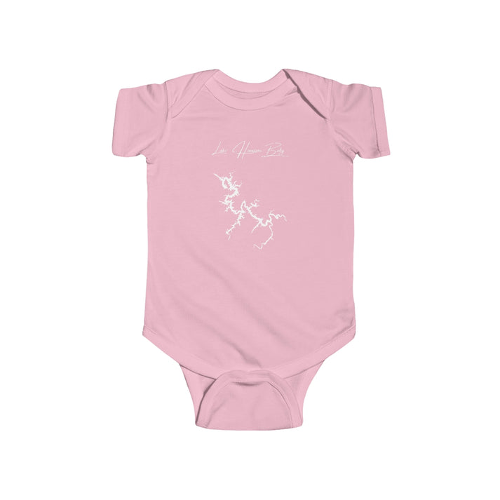 North  Carolina  Lake  Hiwassee  Onesie  front  position  view  from  front  pink.webp