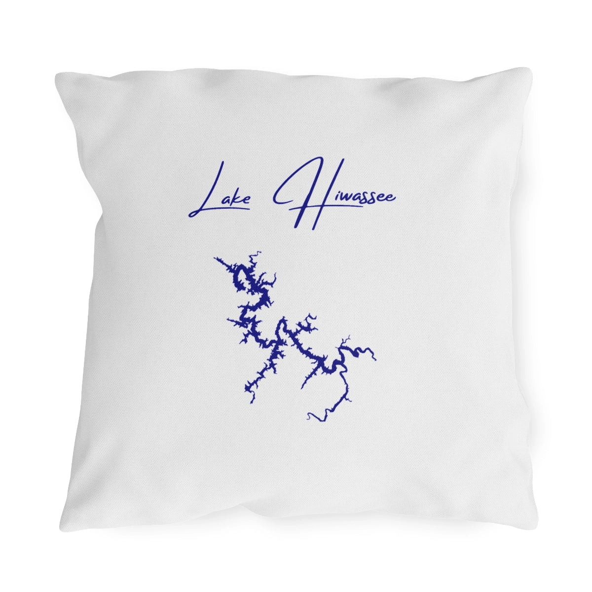 North  Carolina  Lake  Hiwassee  Outdoor  Pillow  front  position  view  from  front  18  x  18.webp