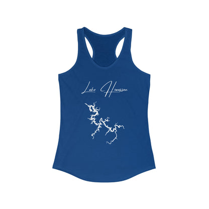 North  Carolina  Lake  Hiwassee  Racerback-Tank  front  position  view  from  front  solid  royal.webp