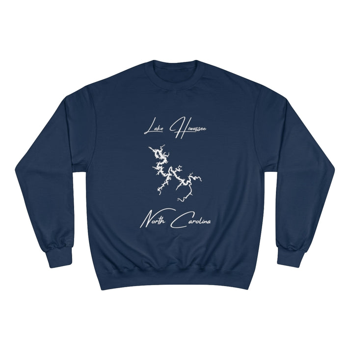 North  Carolina  Lake  Hiwassee  Sweatshirt  front  position  view  from  front  navy.webp