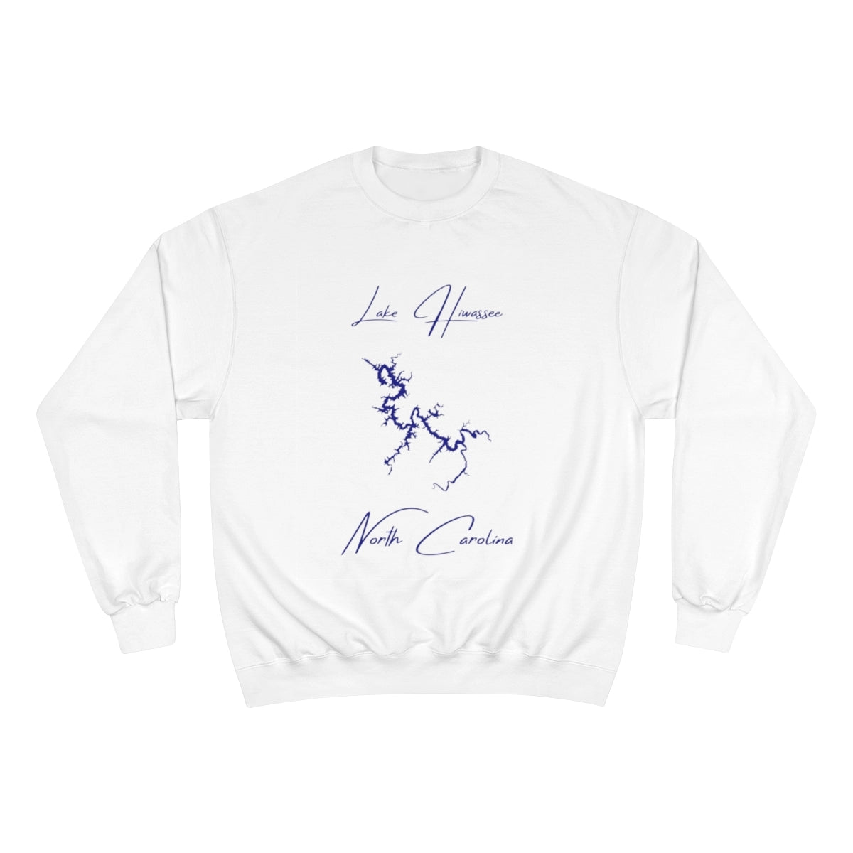 North  Carolina  Lake  Hiwassee  Sweatshirt  front  position  view  from  front  white.webp