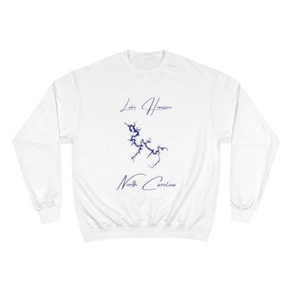 North  Carolina  Lake  Hiwassee  Sweatshirt  front  position  view  from  front  white.webp