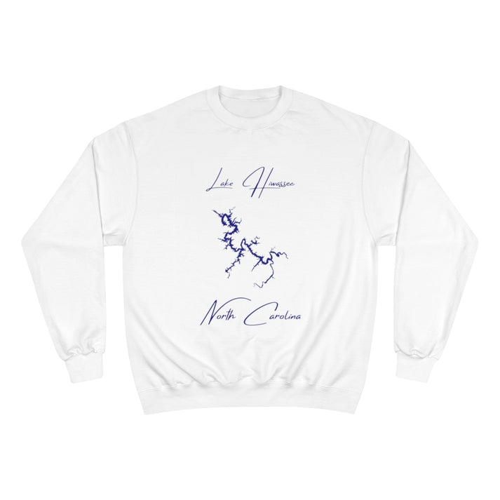 North  Carolina  Lake  Hiwassee  Sweatshirt  front  position  view  from  front  white.webp
