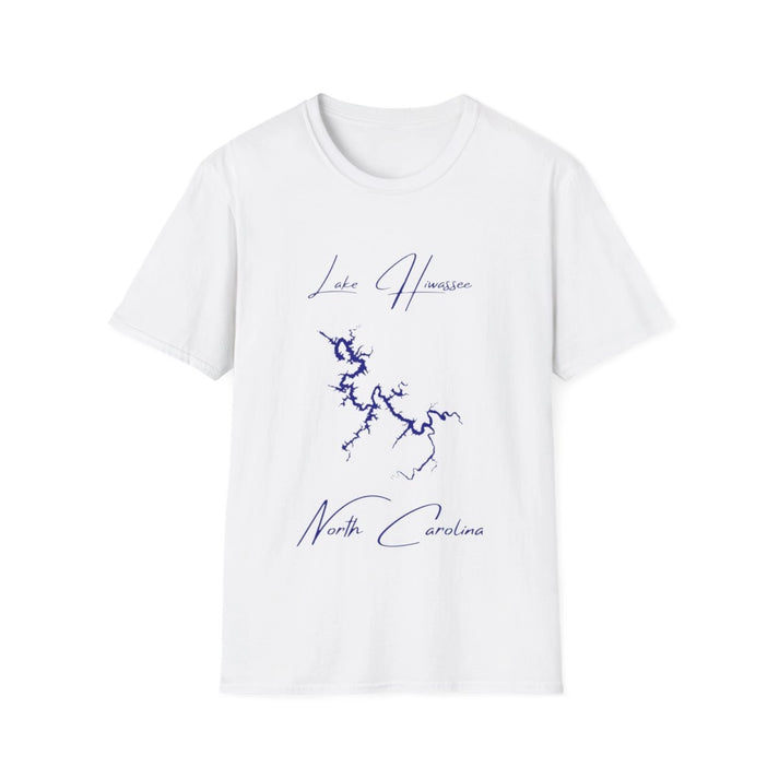 North  Carolina  Lake  Hiwassee  T-shirt  front  position  view  from  front  white.webp