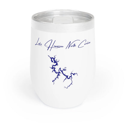 North  Carolina  Lake  Hiwassee  Wine  Tumbler  front  position  view  from  front  white.webp