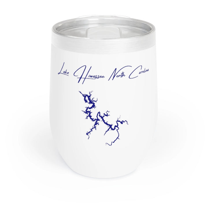 North  Carolina  Lake  Hiwassee  Wine  Tumbler  front  position  view  from  front  white.webp