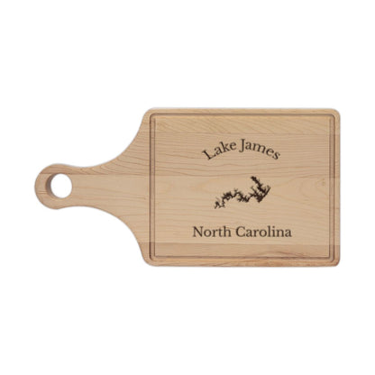 North  Carolina  Lake  James  Engraved  Cutting  Board  front  position  view  from  front  maple.webp