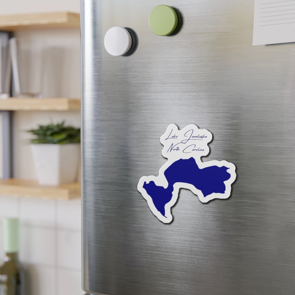 North  Carolina  Lake  Junaluska  Die  Cut  Magnet  front  position  view  from  context-2  4  x  4.webp