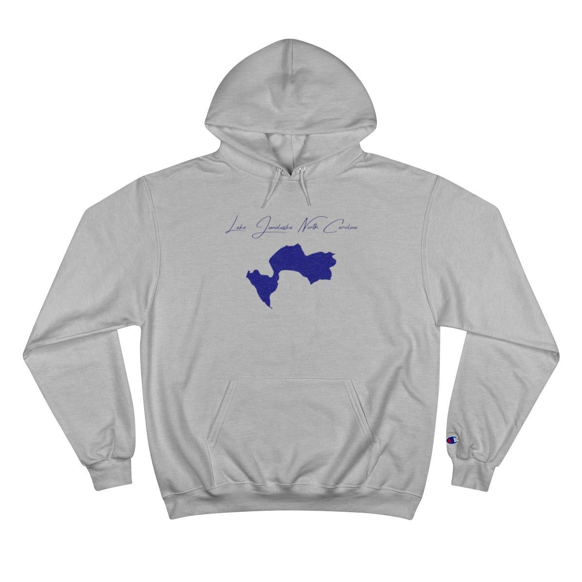 North  Carolina  Lake  Junaluska  Hoodie  front  position  view  from  front  light  steel.webp