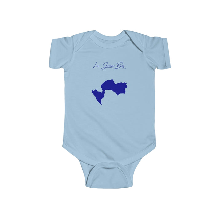 North  Carolina  Lake  Junaluska  Onesie  front  position  view  from  front  light  blue.webp
