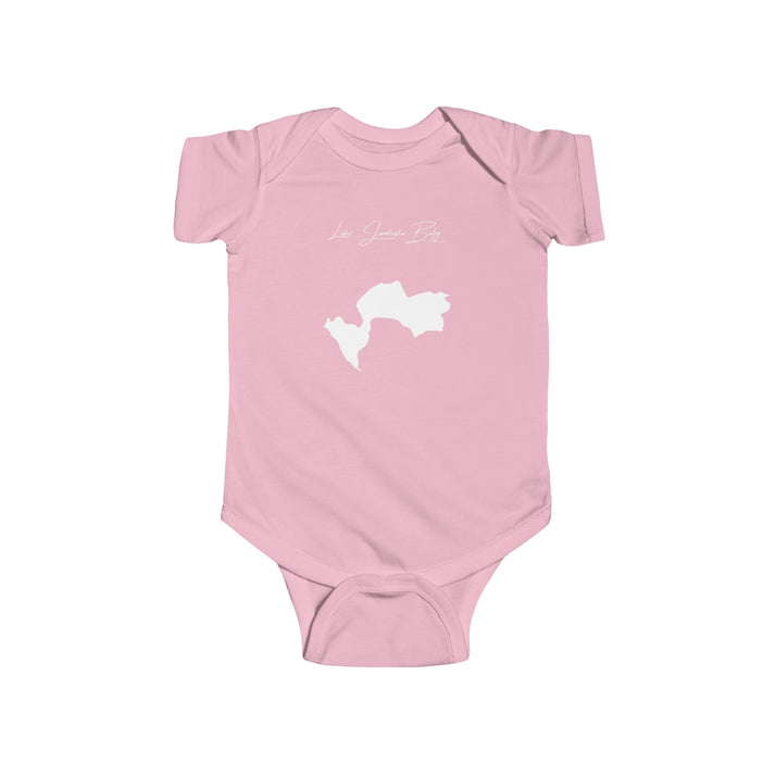 North  Carolina  Lake  Junaluska  Onesie  front  position  view  from  front  pink.webp