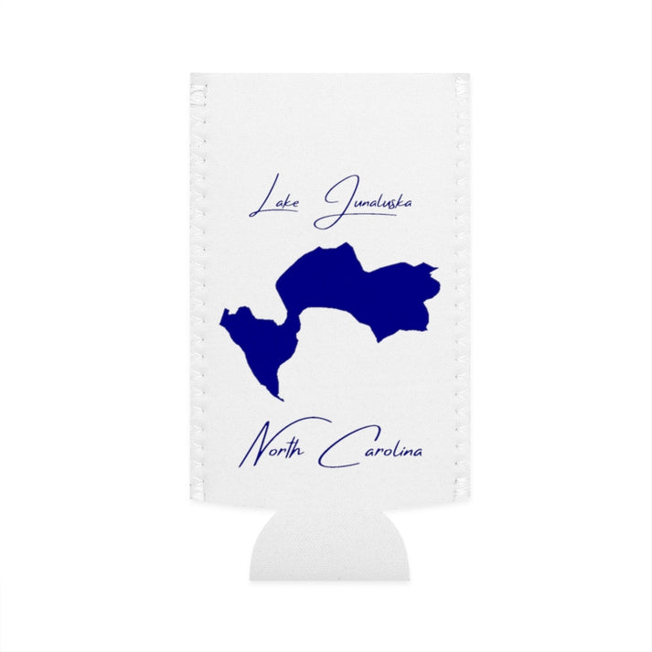 North  Carolina  Lake  Junaluska  Slim  Can  Koozie  front  position  view  from  flat-front  white.webp