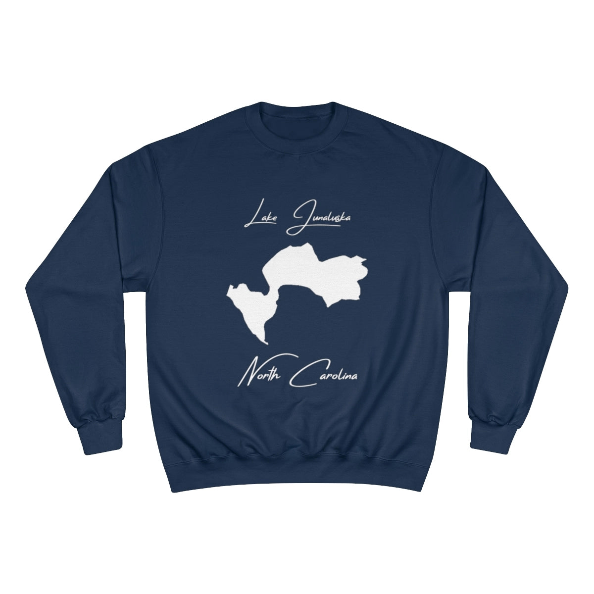 North  Carolina  Lake  Junaluska  Sweatshirt  front  position  view  from  front  navy.webp