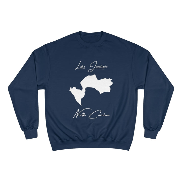 North  Carolina  Lake  Junaluska  Sweatshirt  front  position  view  from  front  navy.webp