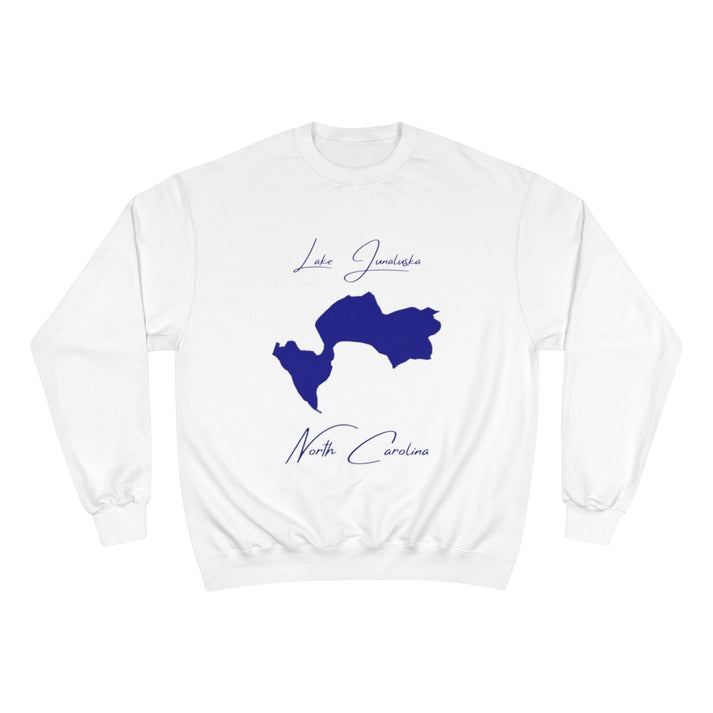 North  Carolina  Lake  Junaluska  Sweatshirt  front  position  view  from  front  white.webp