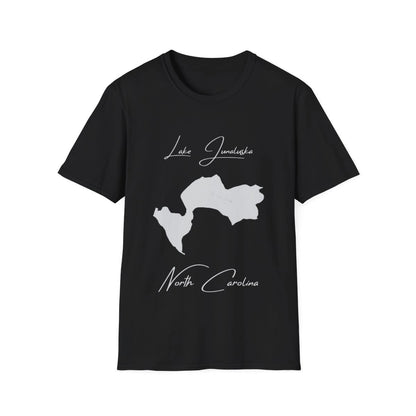 North  Carolina  Lake  Junaluska  T-shirt  front  position  view  from  front  black.webp