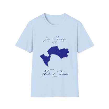 North  Carolina  Lake  Junaluska  T-shirt  front  position  view  from  front  light  blue.webp