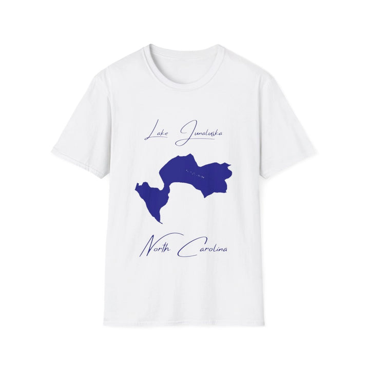 North  Carolina  Lake  Junaluska  T-shirt  front  position  view  from  front  white.webp