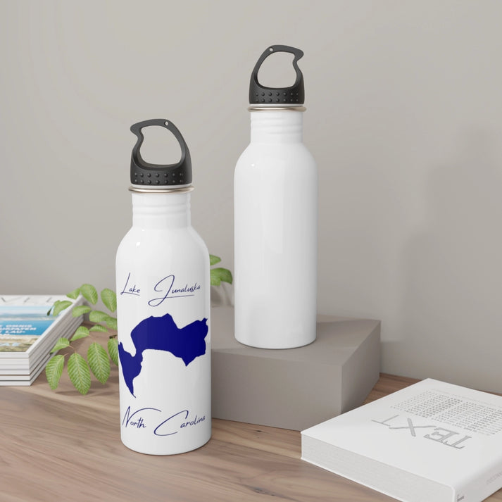 North  Carolina  Lake  Junaluska  Water  bottle  other  position  view  from  context-2  white.webp