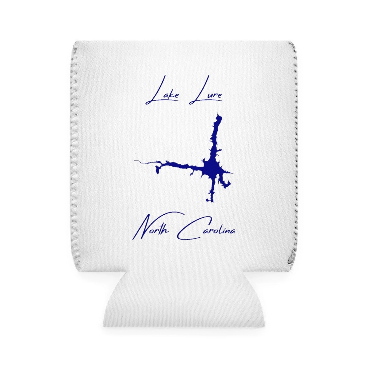 North  Carolina  Lake  Lure  Can  Koozie  front  position  view  from  front-1  white.webp