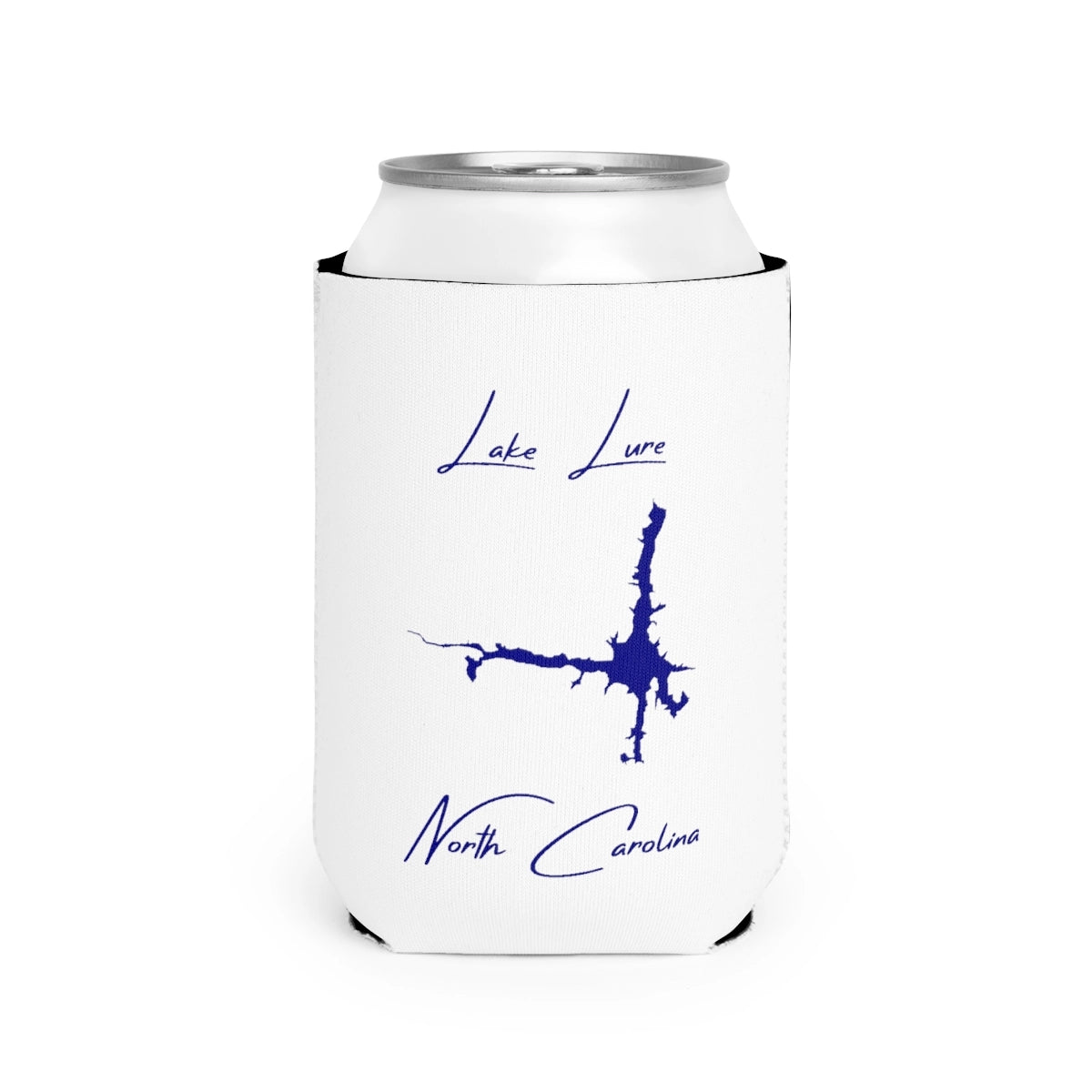 North  Carolina  Lake  Lure  Can  Koozie  front  position  view  from  front-2  white.webp
