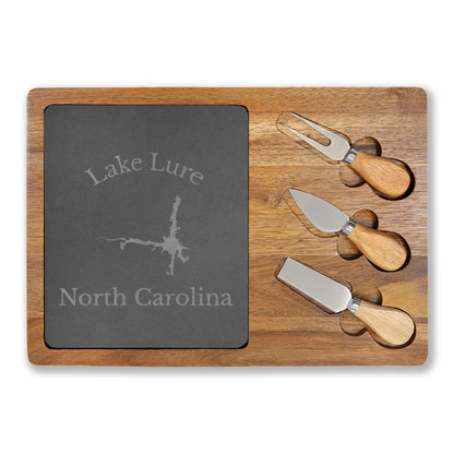 North  Carolina  Lake  Lure  Engraved  Charcuterie  Board  other  position  view  from  front  13  3  4  x  9  3  4.webp