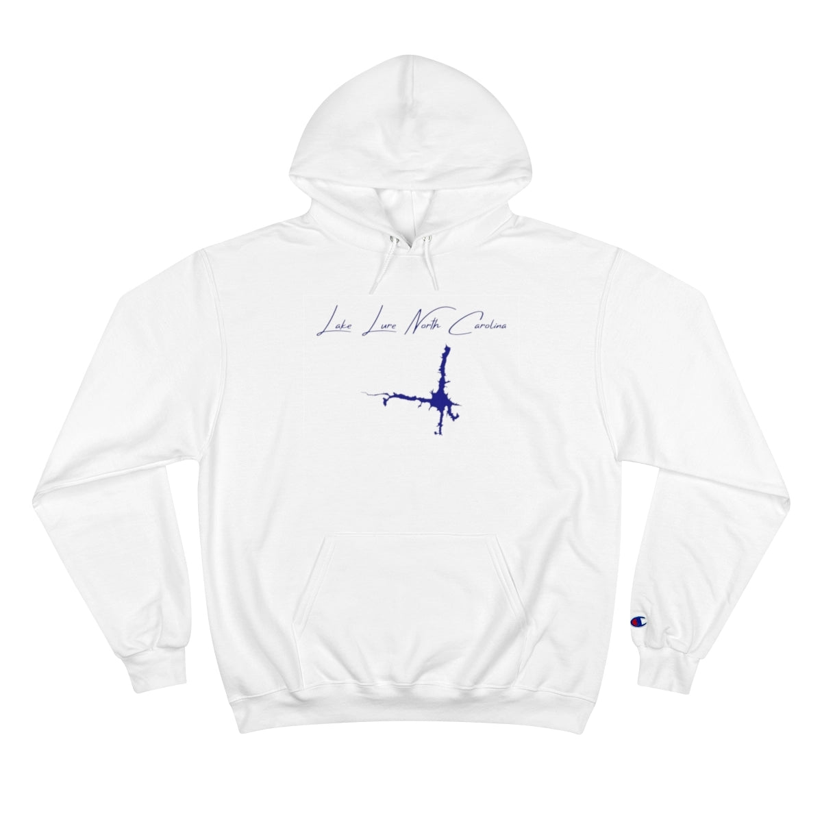 North  Carolina  Lake  Lure  Hoodie  front  position  view  from  front  white.webp