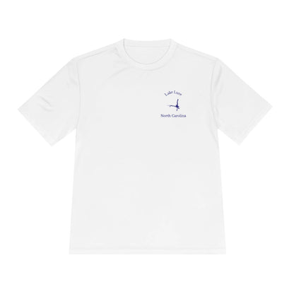 North  Carolina  Lake  Lure  Moisture  Wicking  Tee  front  position  view  from  front  white.webp