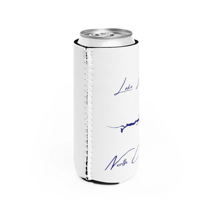 North  Carolina  Lake  Lure  Slim  Can  Koozie  all  position  view  from  right  white.webp