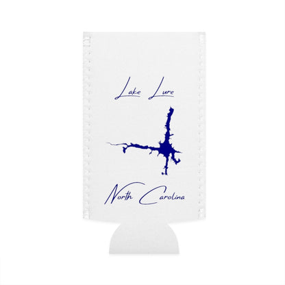 North  Carolina  Lake  Lure  Slim  Can  Koozie  front  position  view  from  flat-front  white.webp