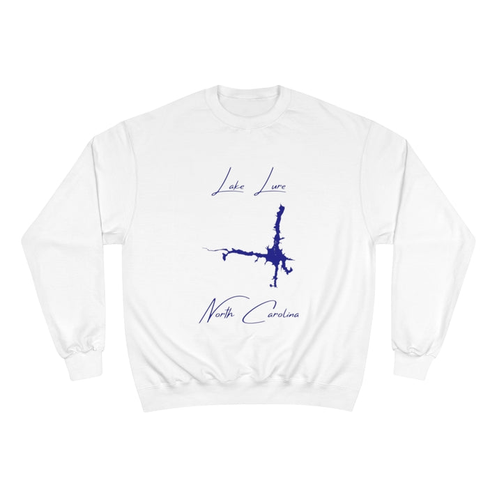 North  Carolina  Lake  Lure  Sweatshirt  front  position  view  from  front  white.webp