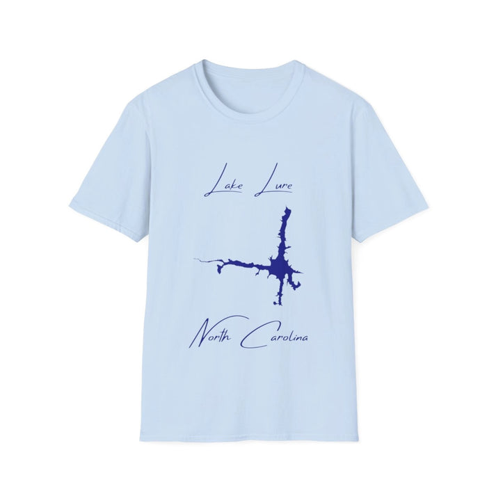 North  Carolina  Lake  Lure  T-shirt  front  position  view  from  front  light  blue.webp