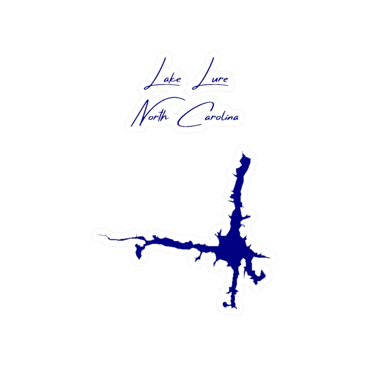 North  Carolina  Lake  Lure  Vinyl  Decal  other  position  view  from  front  4  x  6.webp