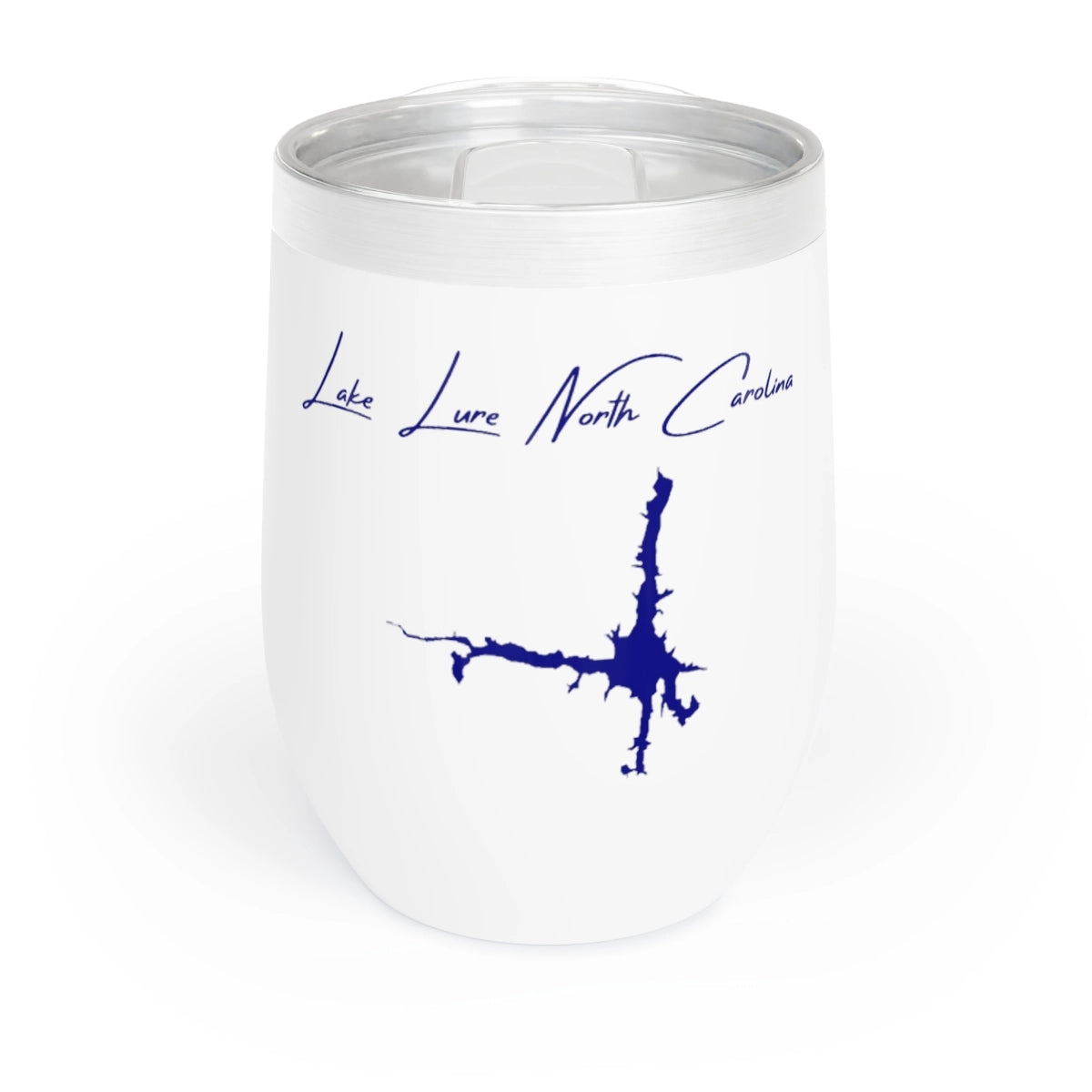 North  Carolina  Lake  Lure  Wine  Tumbler  front  position  view  from  front  white.webp
